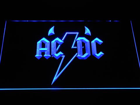 AC DC Horns LED Neon Sign